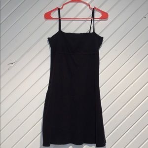 Black midi dress